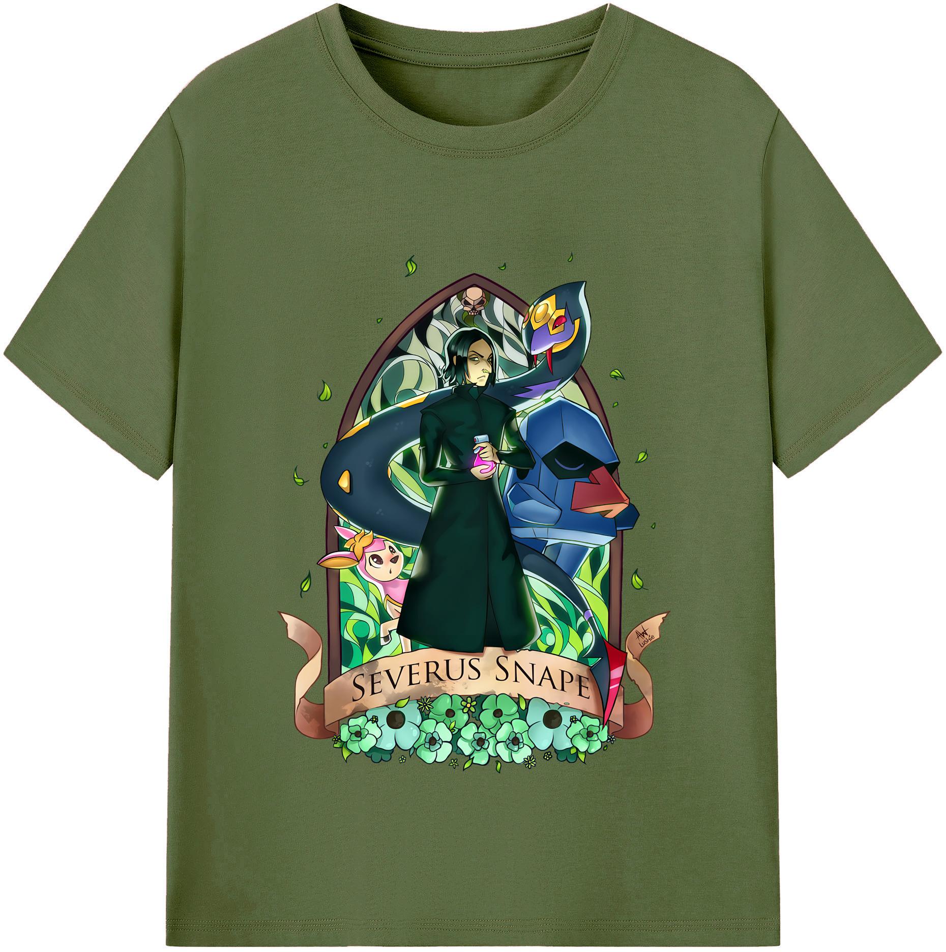 （画像用） Harry Potter ハリー・ポッターシリーズ 綿100％半袖Tシャツ（フロントプリント）